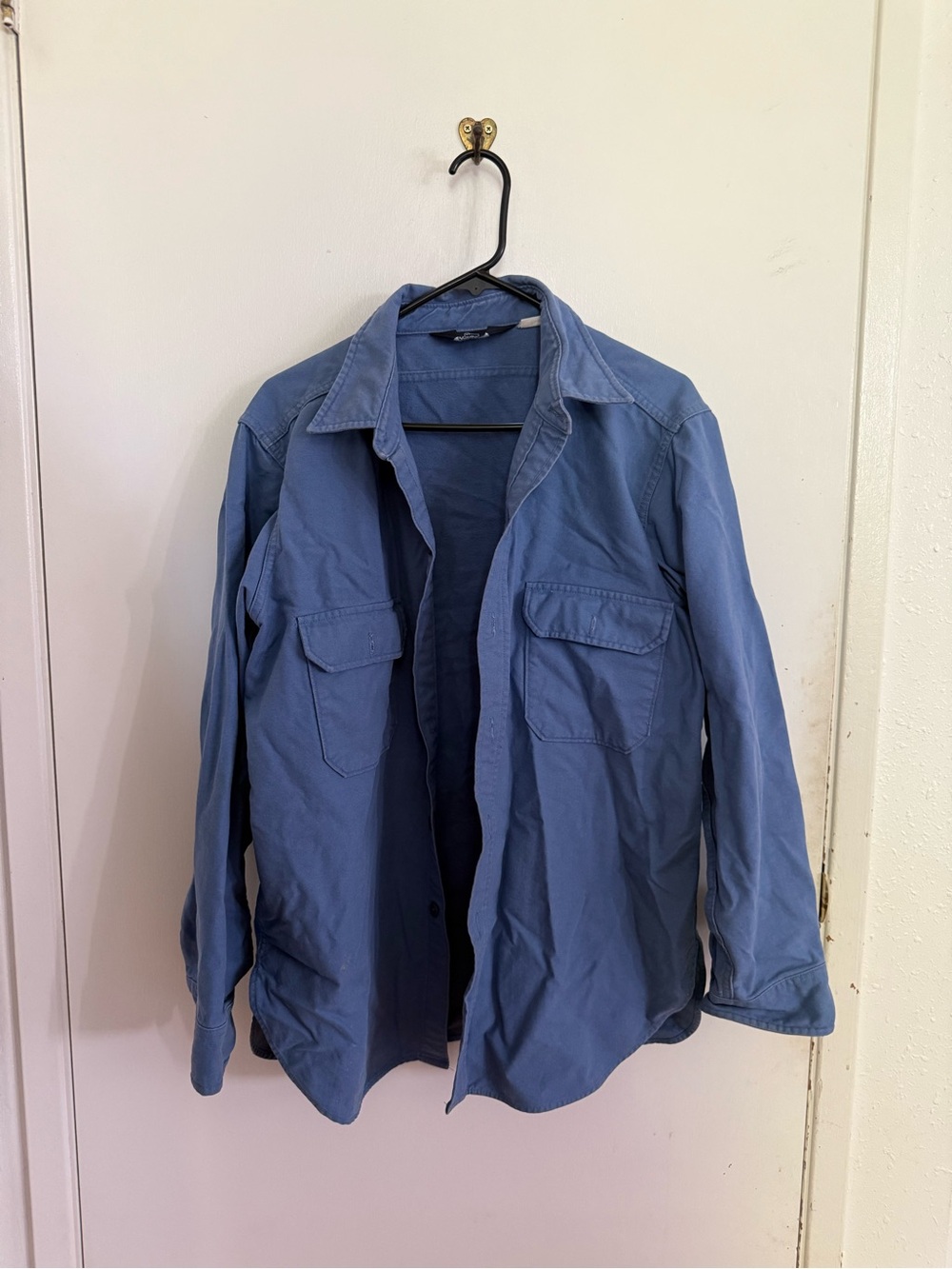 Vintage Woolrich Blue Utility Shirt Jacket